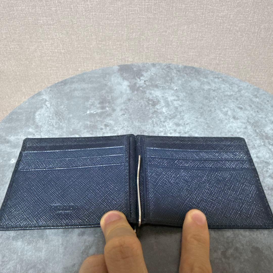 PRADA レザー マネークリップ 6スロット
