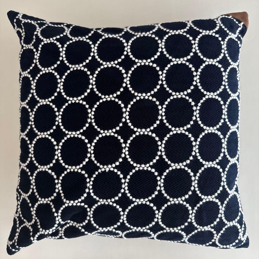 正規品 ミナペルホネン タンバリン クッション 大 コーデュロイ navy