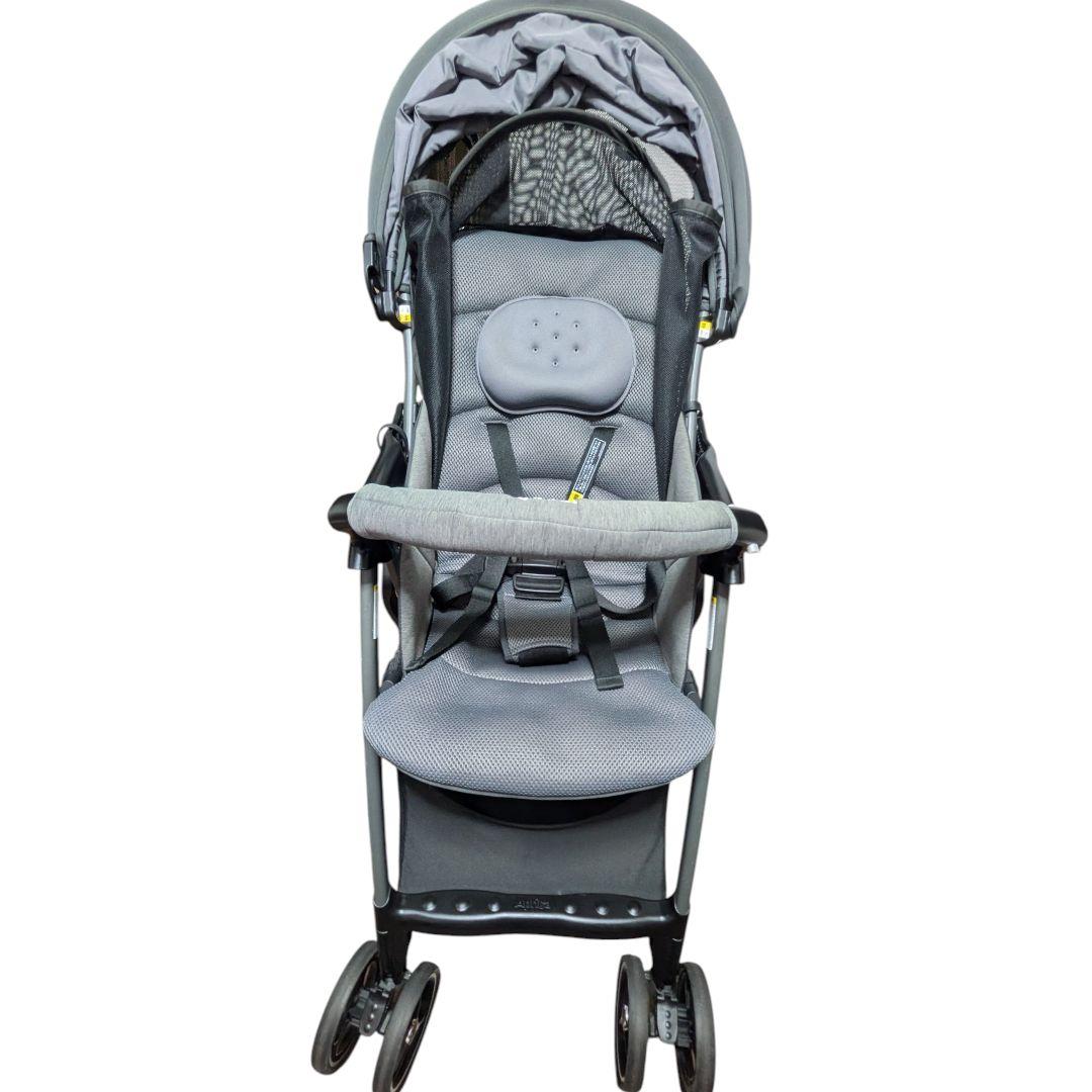 アップリカ クルリー A型 B型可 1ヶ月〜３歳 軽量 背面 グレー ベビーカー