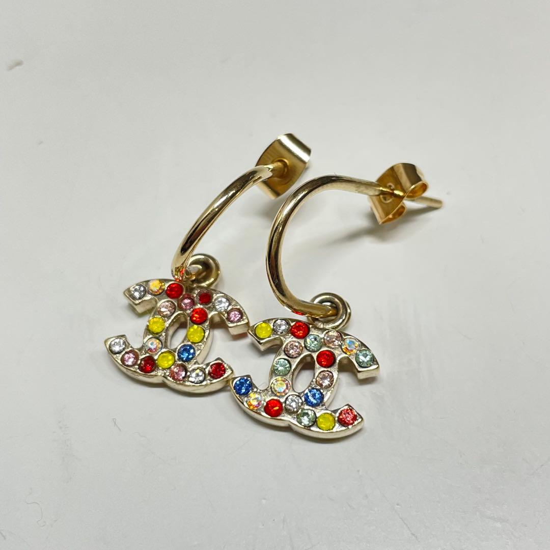 S*a様 CHANEL カラフルピアス　ココマーク