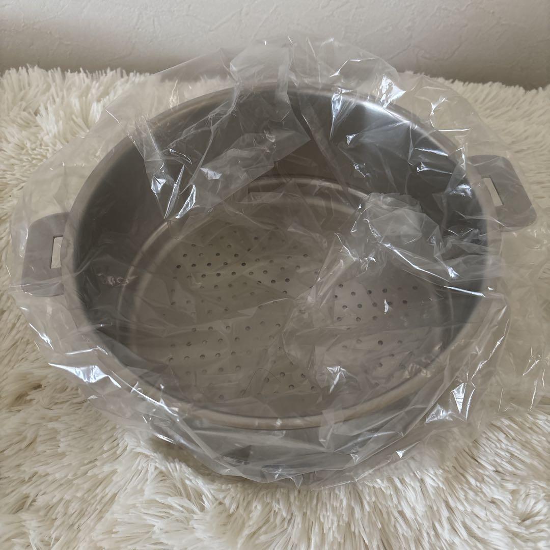 CRISTEL クリステル24cm 深鍋・蒸し器・クッキングバスケット4点セット