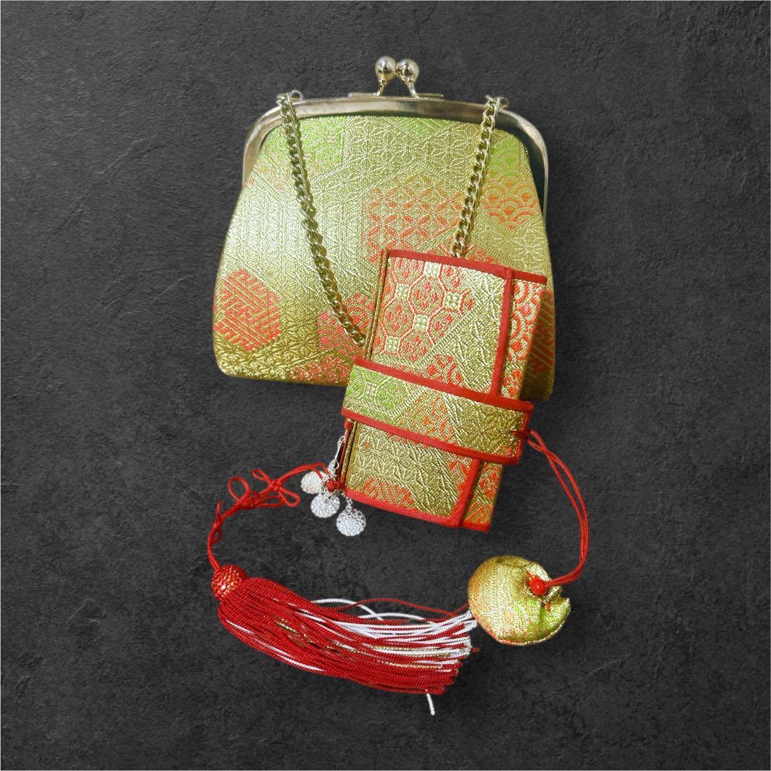 白系総柄♡七五三　7歳　女の子　フルセット　一式　赤