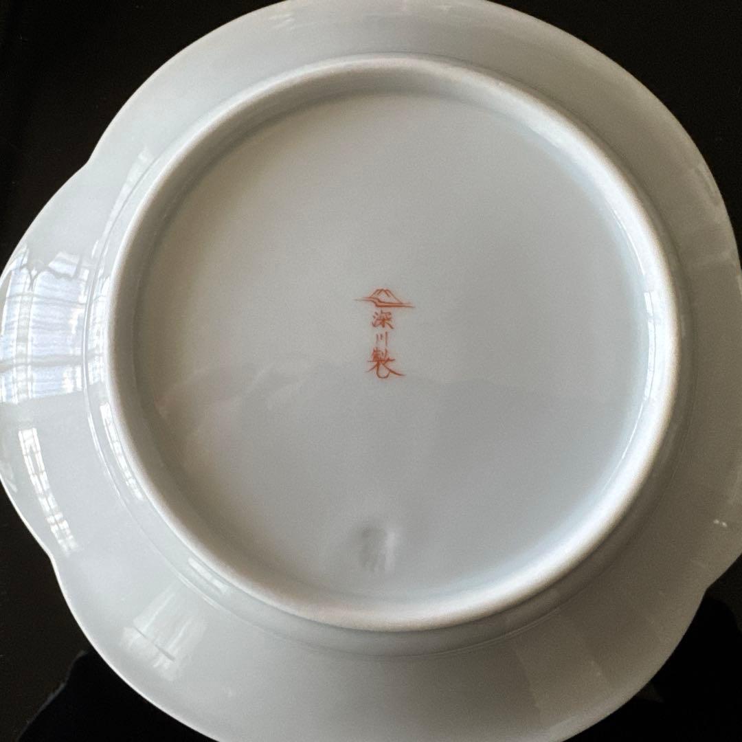 プレゼントに最適！深川製磁　大鉢 アントレ　百代草