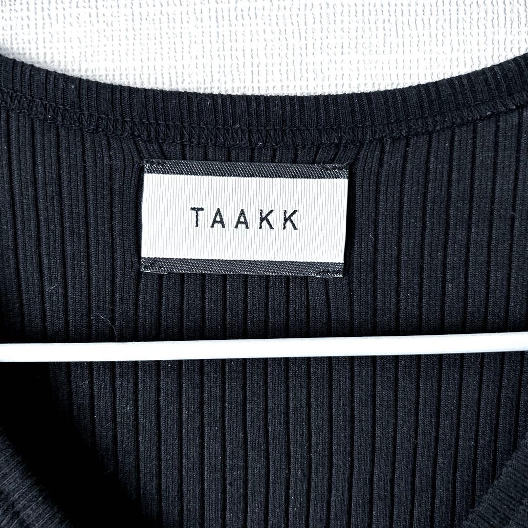 TAAKK 21ss ダブルジップ ノースリーブTシャツ / タンクトップ