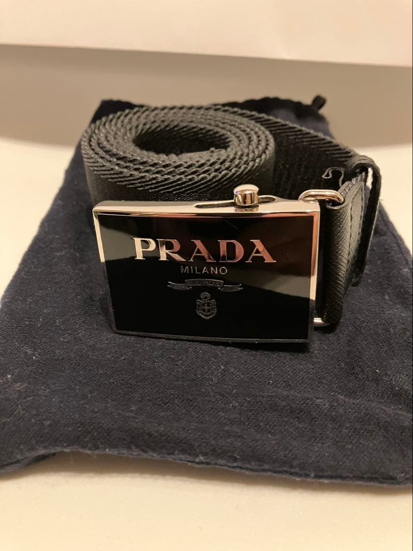 PRADA プラダ メンズ ベルト ブラック