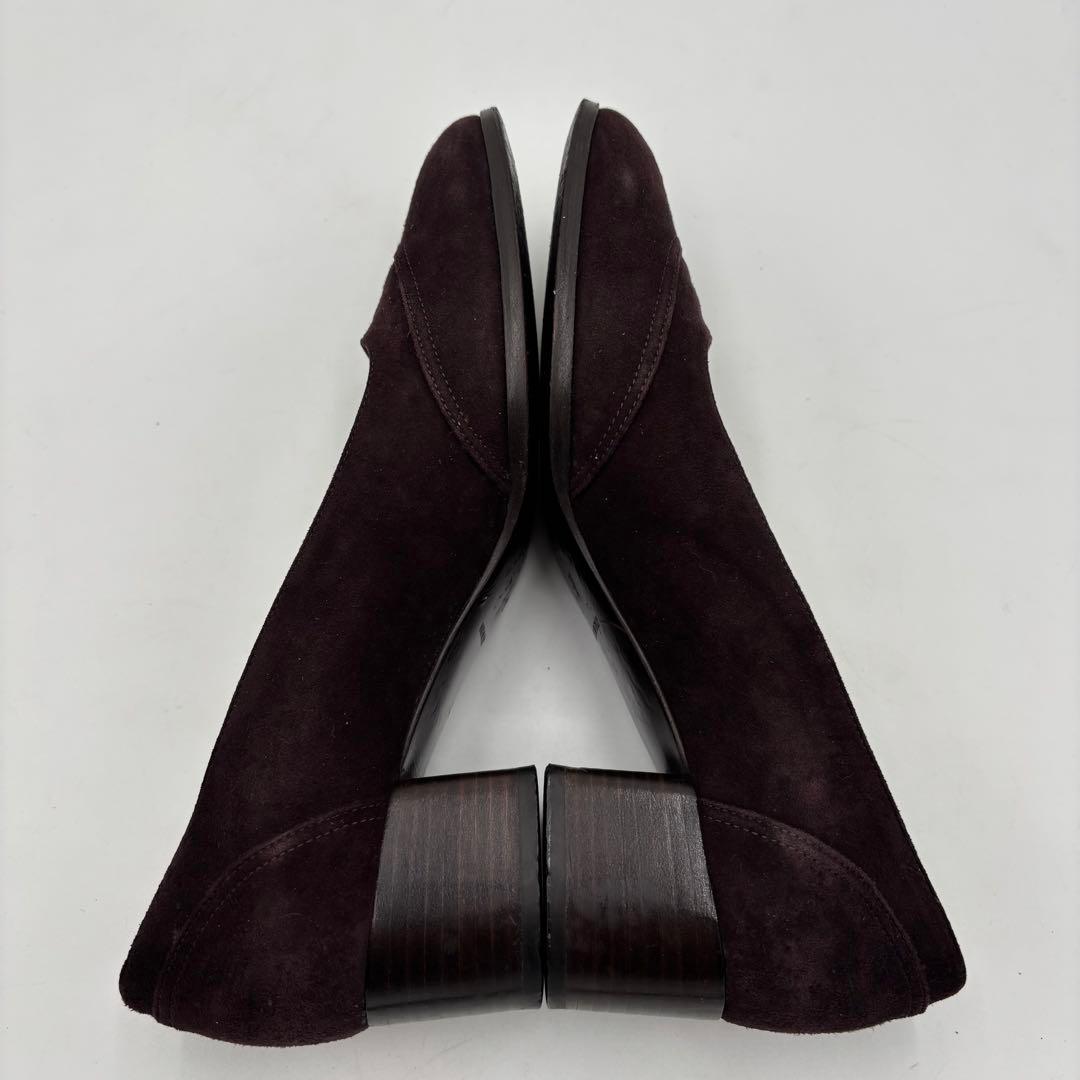 CHANEL シャネル ココマーク スエード パンプス　太ヒール 37 約24㎝