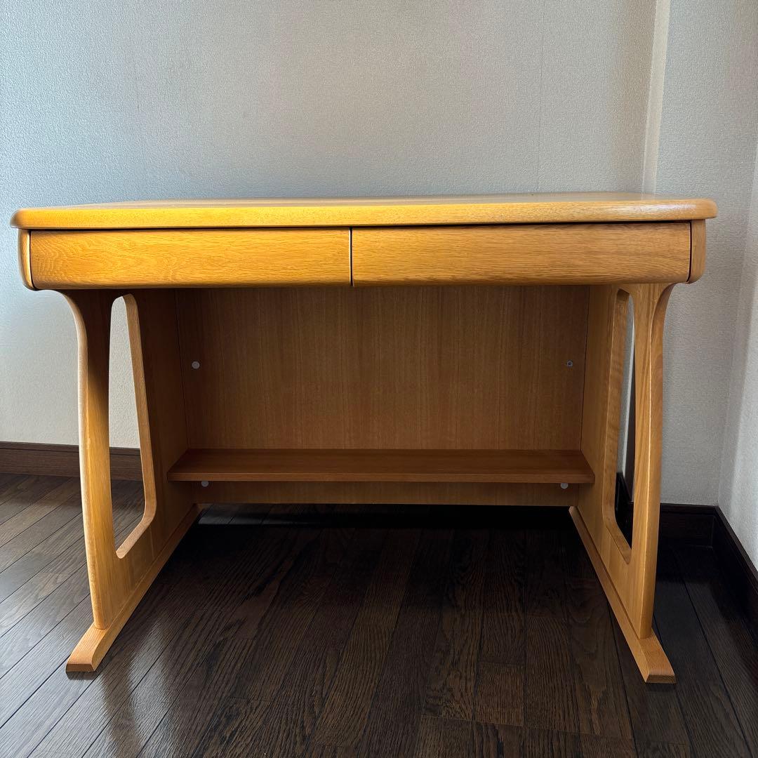 匿名発送たのメル便❸木製シンプル学習机       引き出し付き