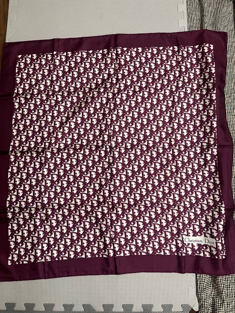 Christian Dior シルクスカーフ 紫