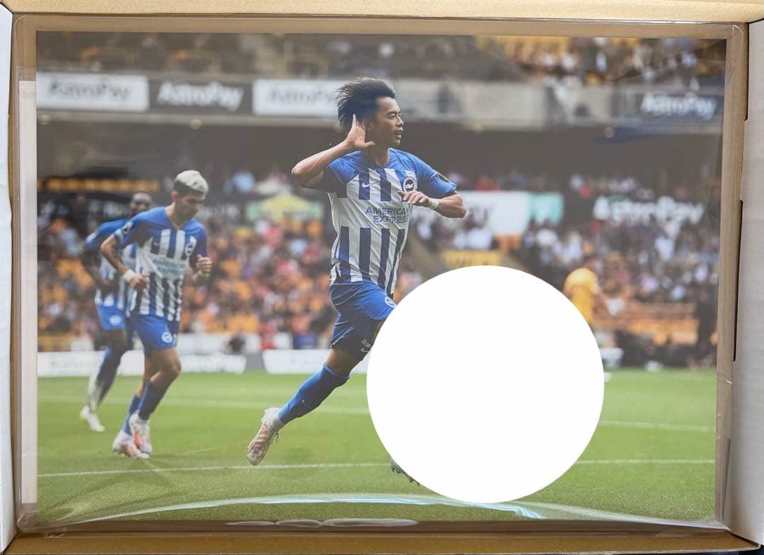 【証明書付】三笘薫　A3サイズ　直筆サインフォト　THE dugout 新品