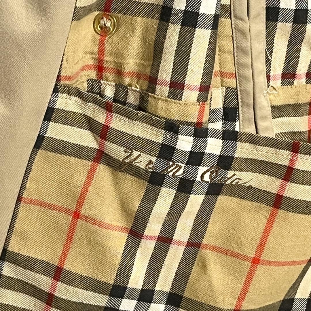 ちひひ♪Burberrys 英国製 トレンチコート ベルト付 ノバチェック