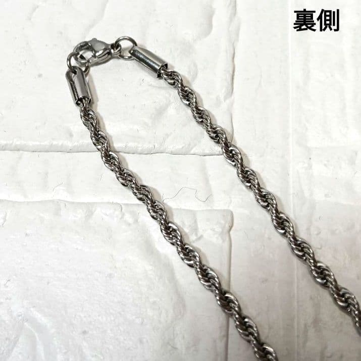 2114【即完売品】flexwitme ロゴ ネックレス シルバー 喜平