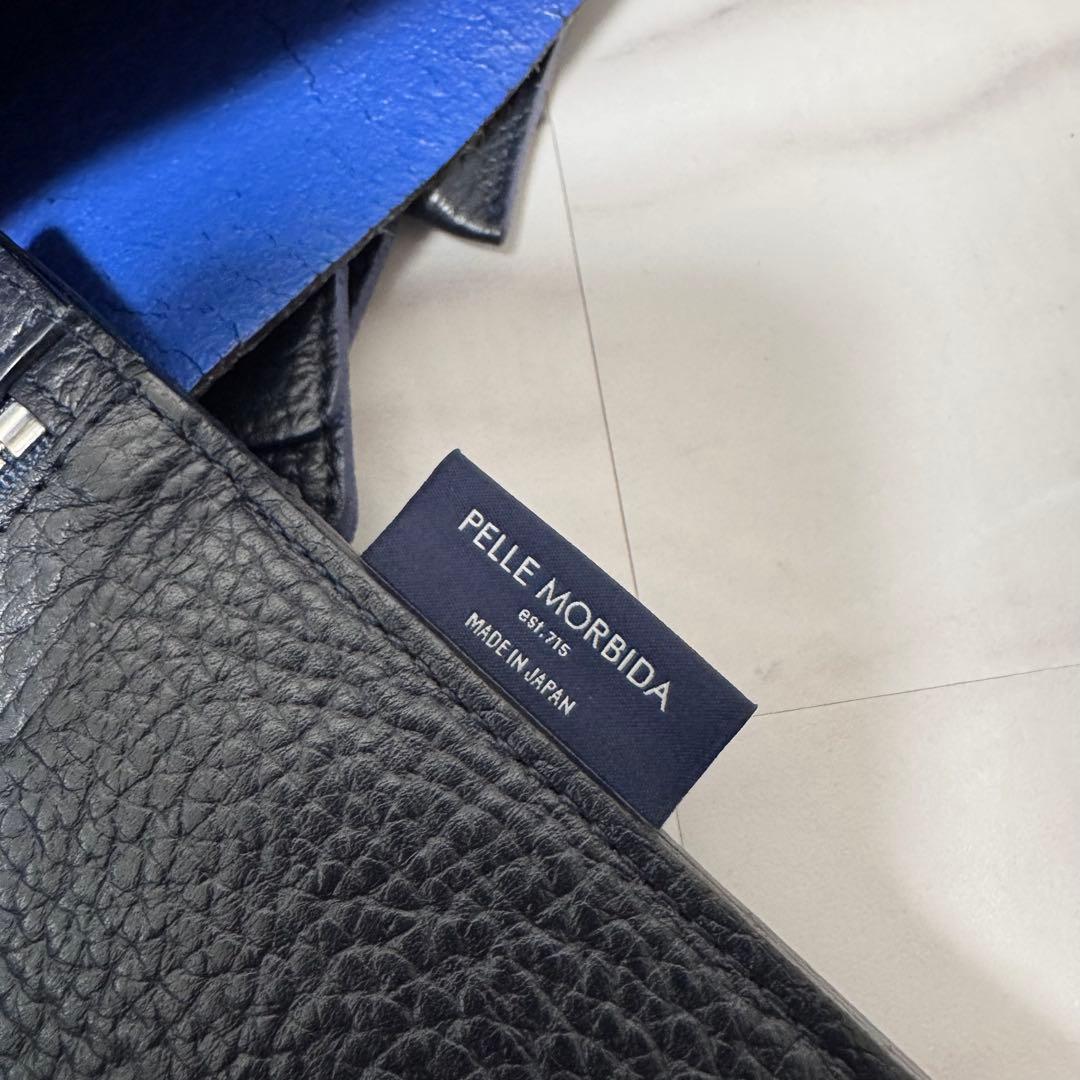 ペッレモルビダ メイデンボヤージュ レザートートバッグ ネイビー A4 ビジネス