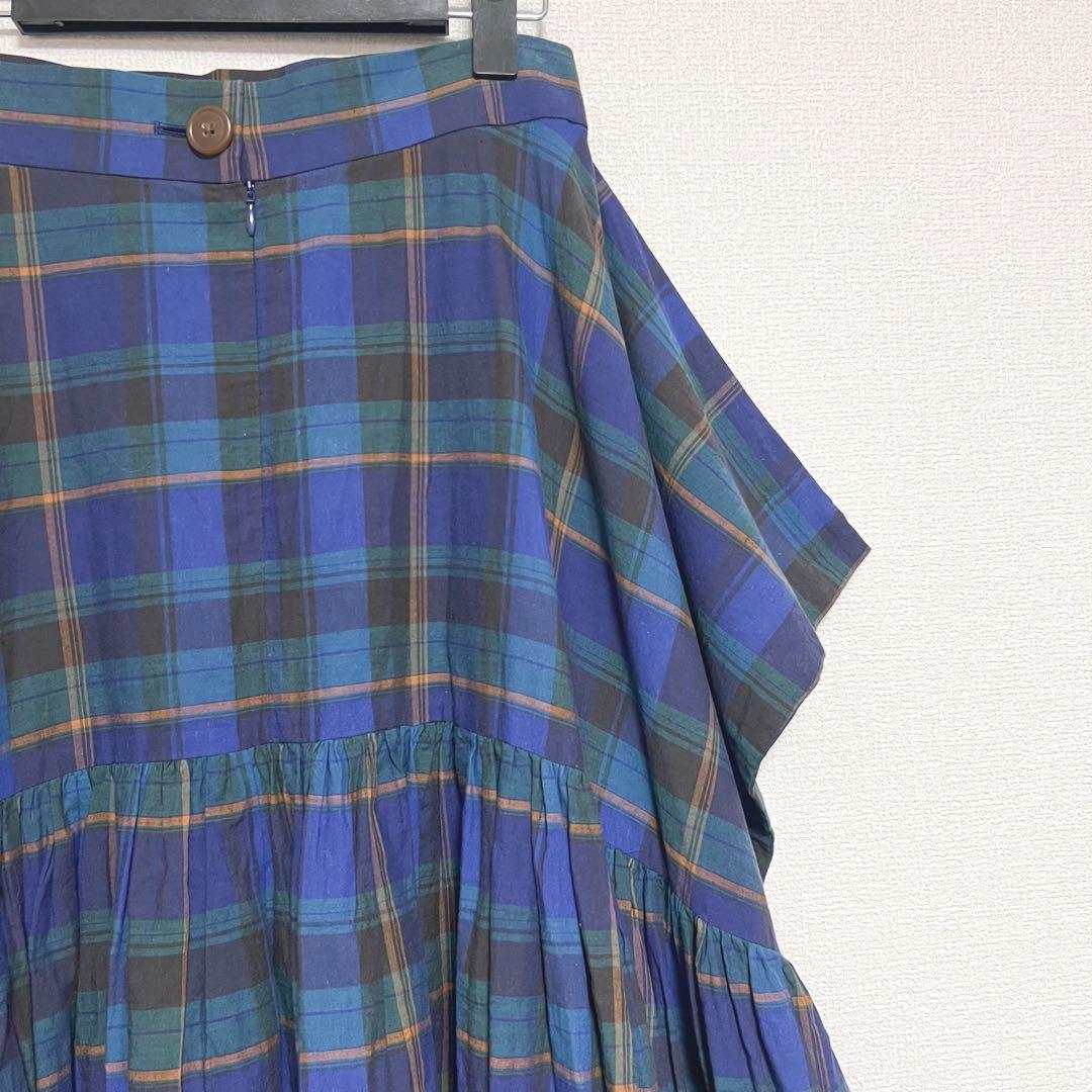 ヴィヴィアンウエストウッド　チェックスカート　変形