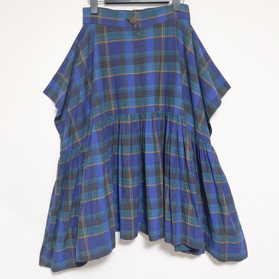 ヴィヴィアンウエストウッド　チェックスカート　変形