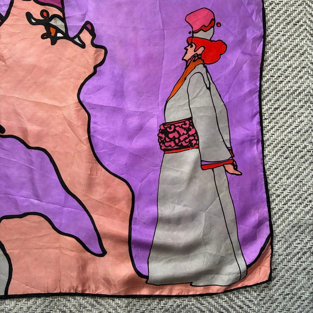 70’s ビンテージ Peter max ピーターマックス シルクスカーフ