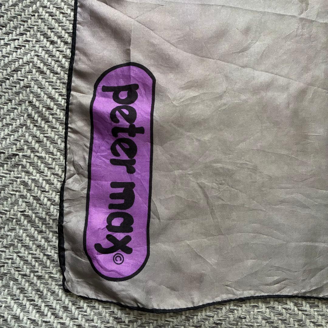 70’s ビンテージ Peter max ピーターマックス シルクスカーフ