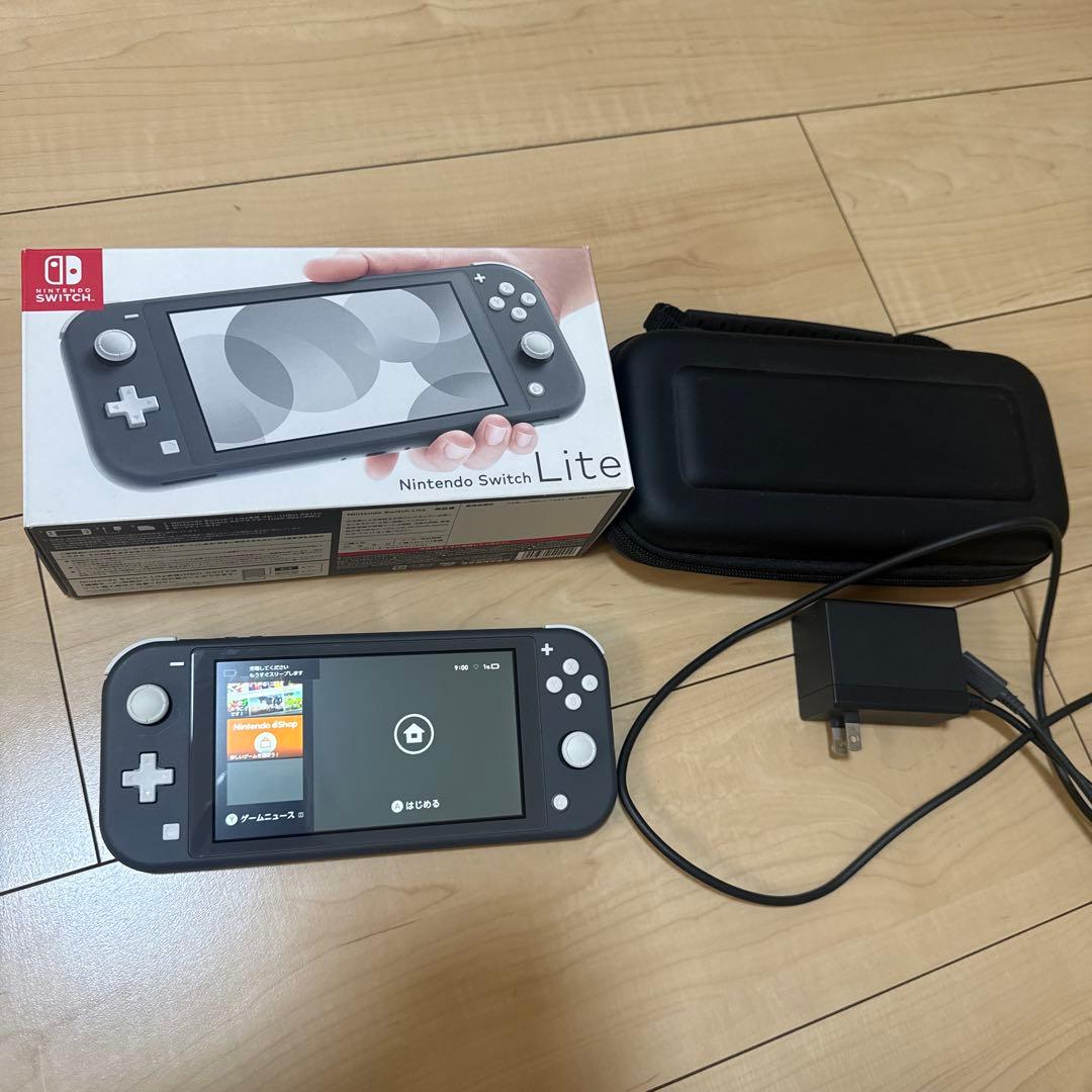 【完品】Nintendo Switch Lite グレー 専用ケースおまけ