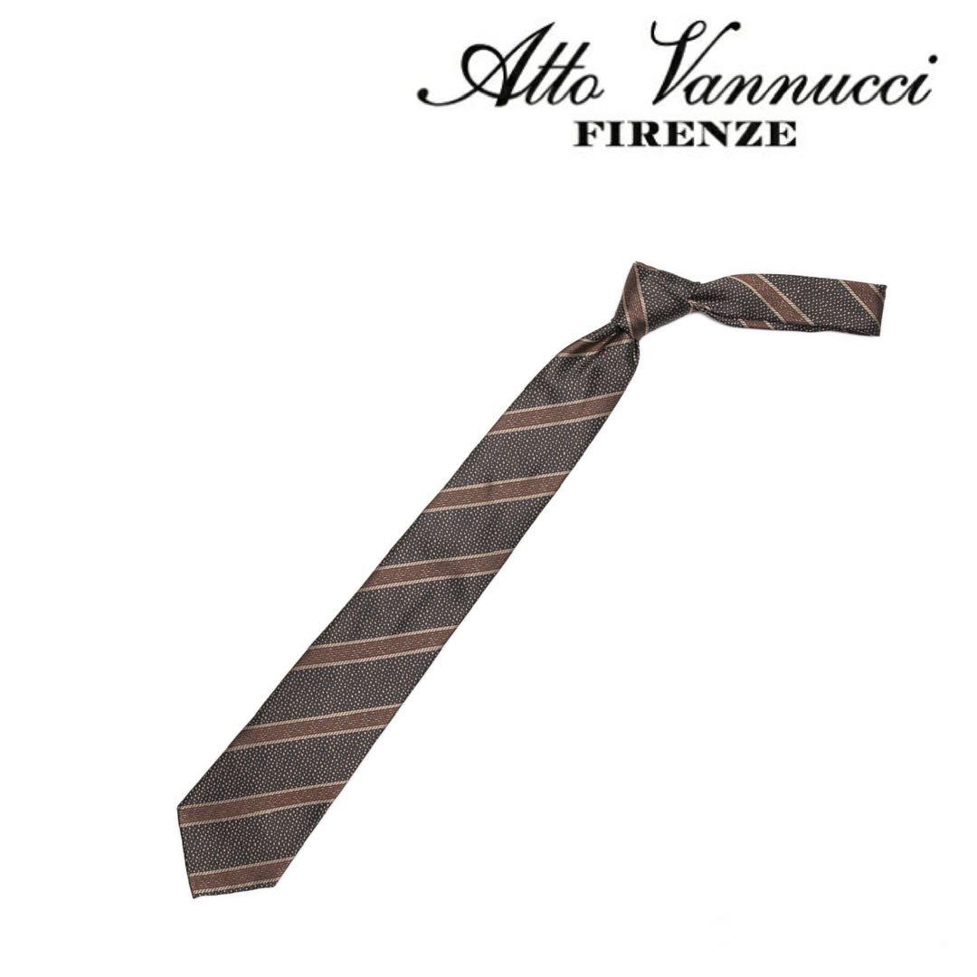 新品 定価4.0万円 Atto Vannucci ネクタイ セッテピエゲ