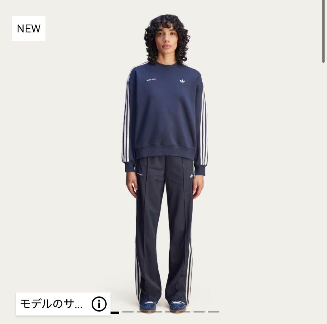 adidas sporty&rich ネイビー トラックパンツ M