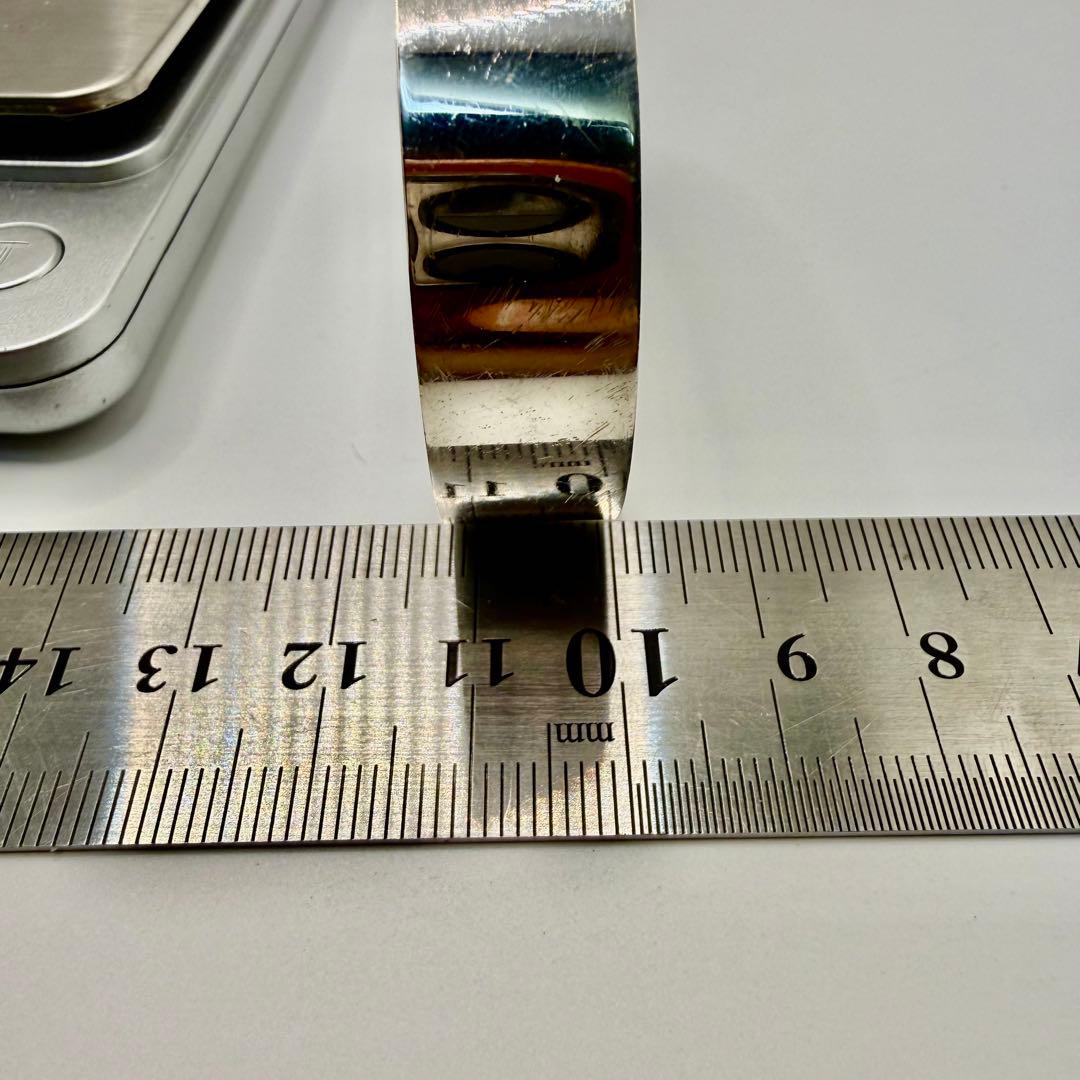 美品　タディ&キング　SVメタル付き平打ちバングル