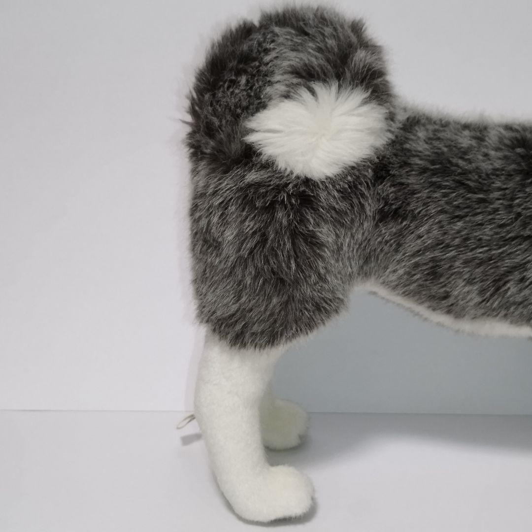 【美品】KOSEN シベリアンハスキー ぬいぐるみ 全長37cm 高さ28cm
