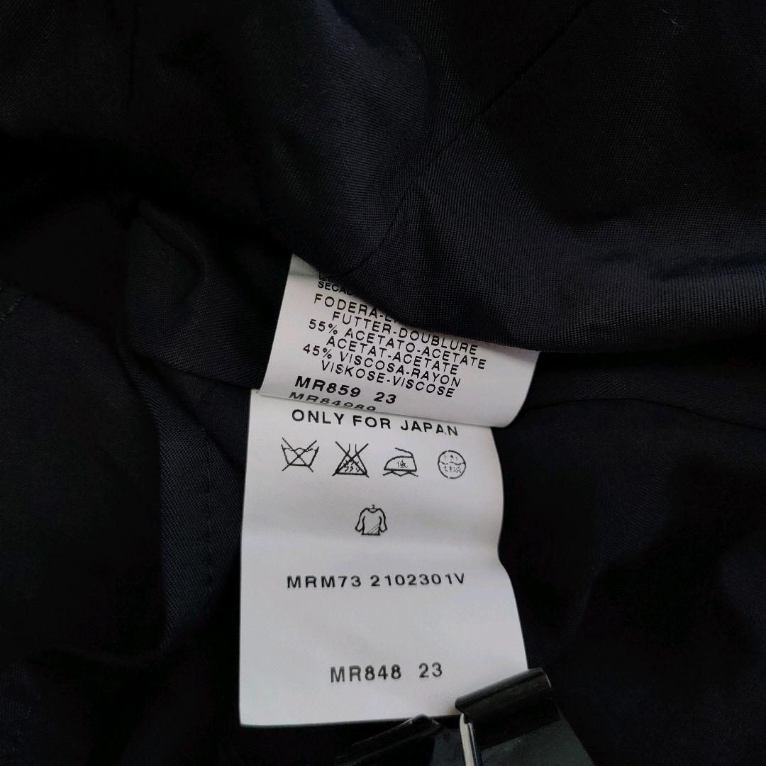 美品 マリナリナルディ トレンチコート ダブルカラー ウエストリボン 23号