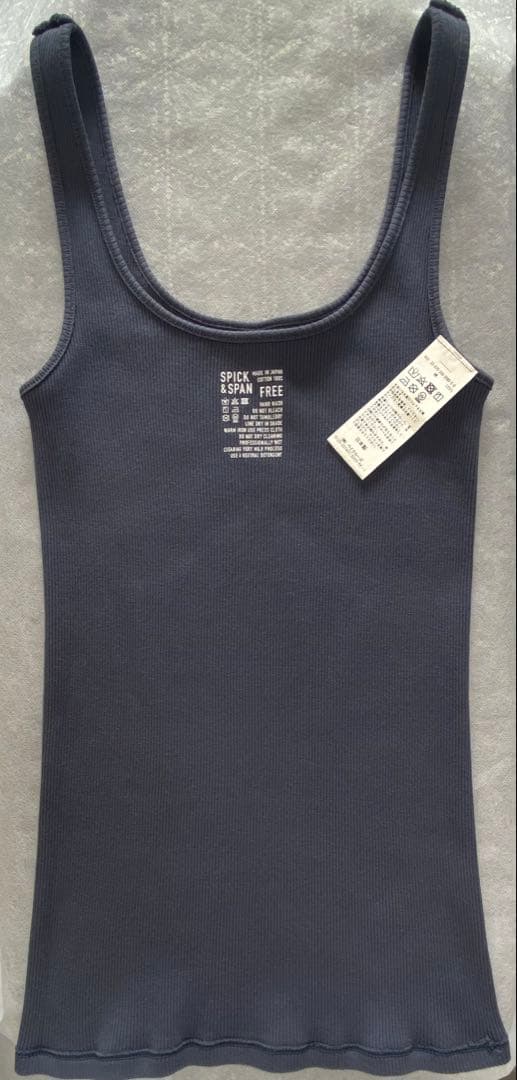 スピックアンドスパン 甘撚テレコアメスリタンク＆甘撚ソフトテレコタンクトップ