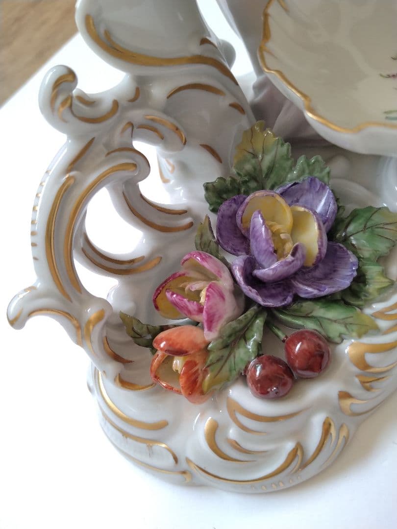 希少 Dresdenドレスデン カールティーメ工房　　天使の燭台ペア キャンドル