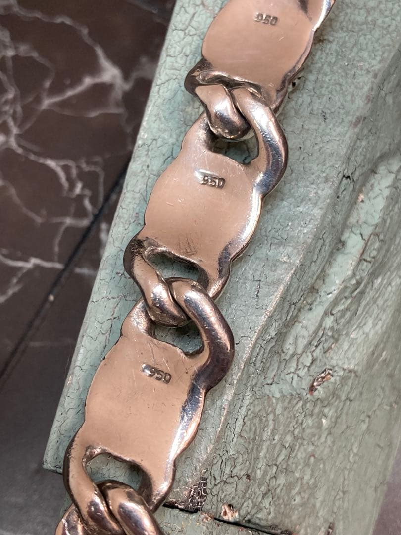 [53] Silver950 / クロウ 爪モチーフ ブレスレット ヴィンテージ