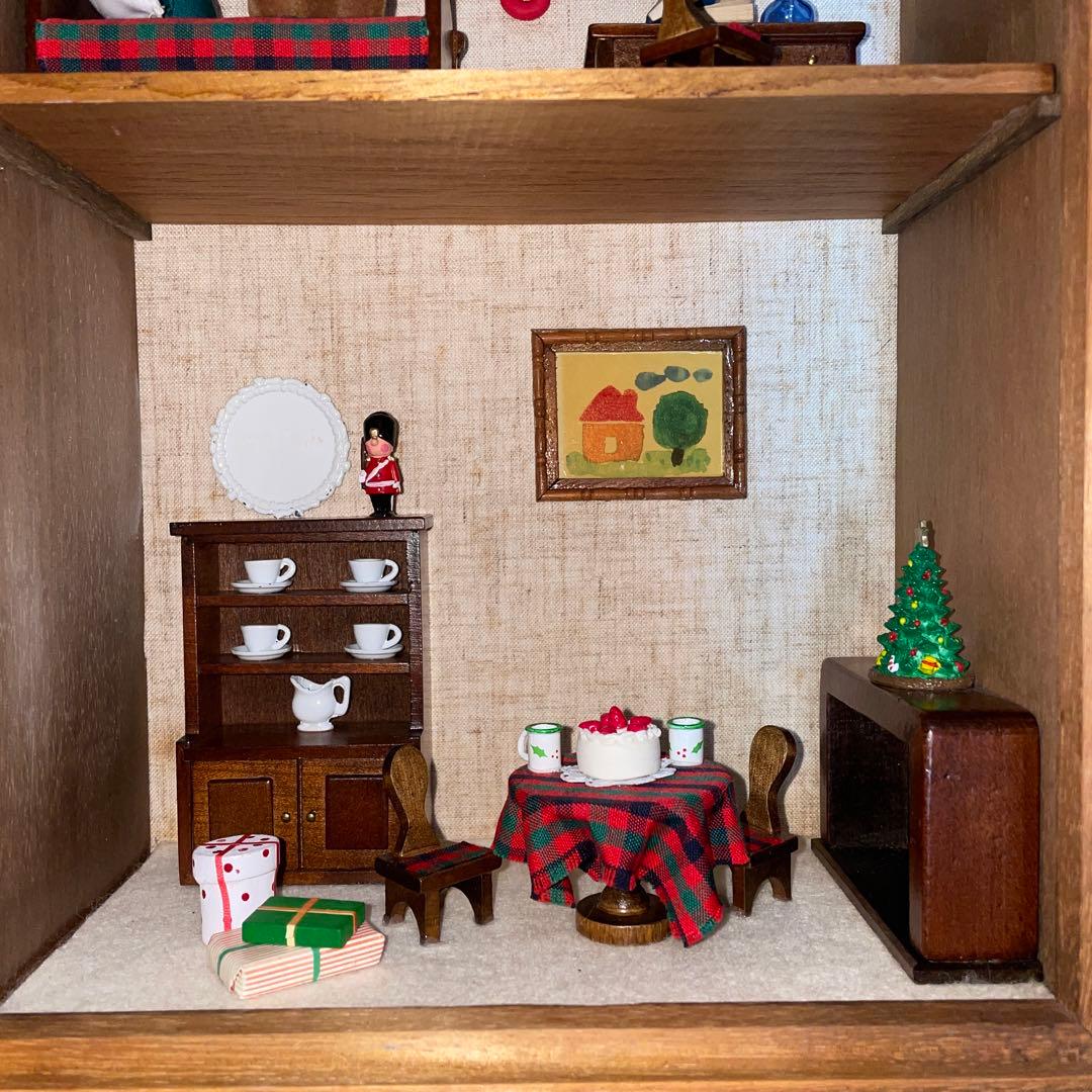 ファミリア　アンティーク　ミニチュア　ドールハウス　時計