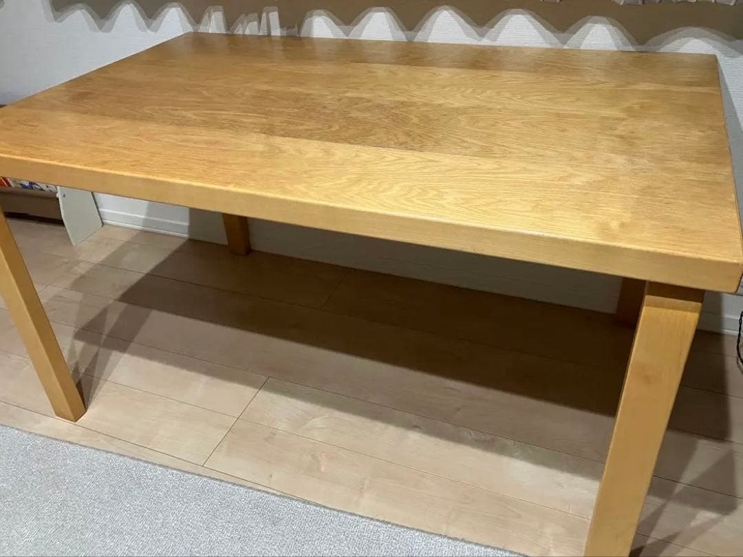 【Hnknsn様】artecダイニングテーブル　ナチュラル　135×85×72