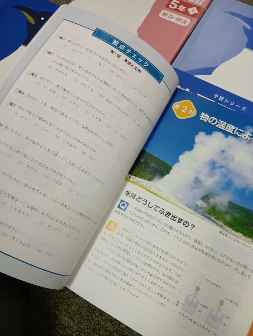 状態良　書き込み解答ほぼ無　四谷大塚5年　国算理社/上　中古2023年使用