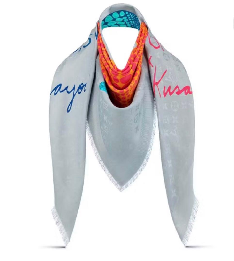 ルイヴィトン×草間彌生 LV × YK ショール・140 パンプキン　新品未使用