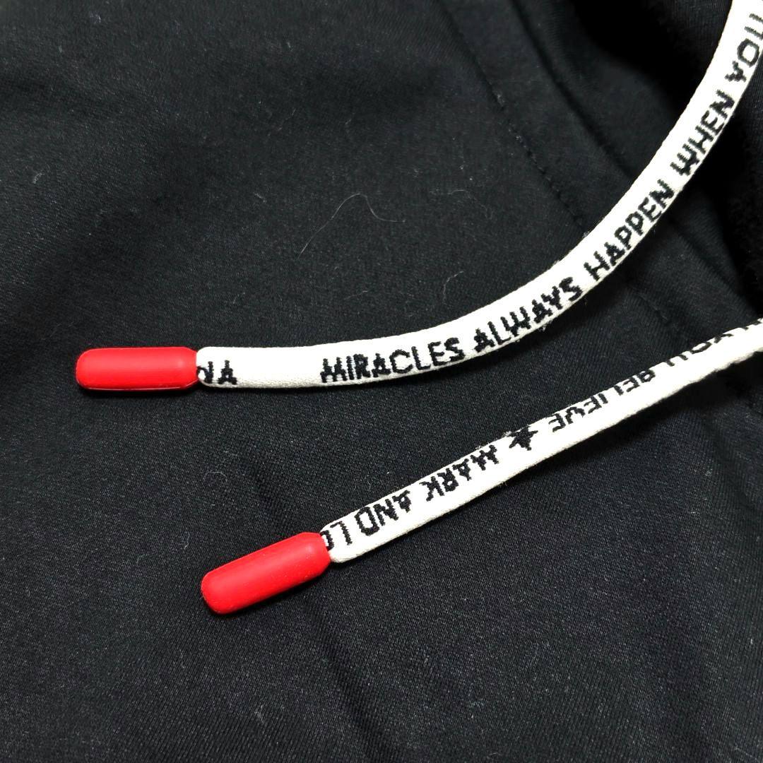 マークアンドロナ　パーカー　フード　フルジップ　スカル　ブラック　メンズ　50