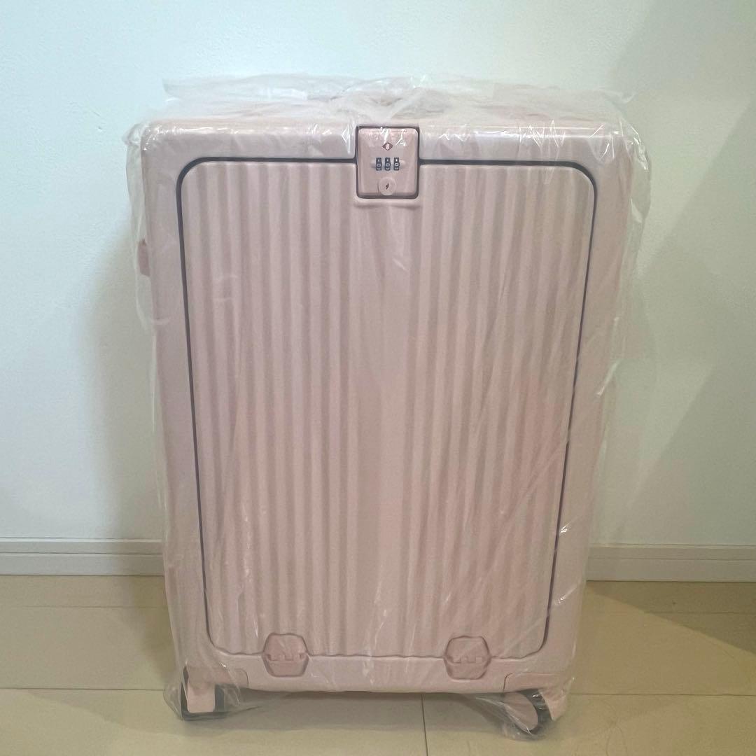 ★新品未使用★ フロントオープン　USBポート付 キャリーケース 大容量　64L