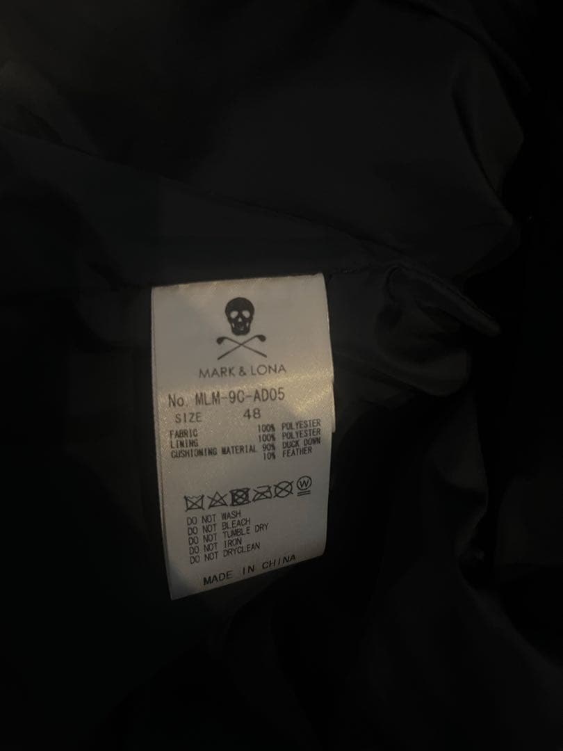 【美品】マークアンドロナ MARC&LONA ダウンベスト 48