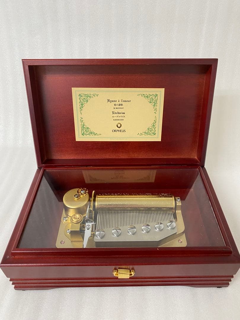 【Sankyo】OPREUS 高級オルゴール エーデルワイス 愛の讃歌