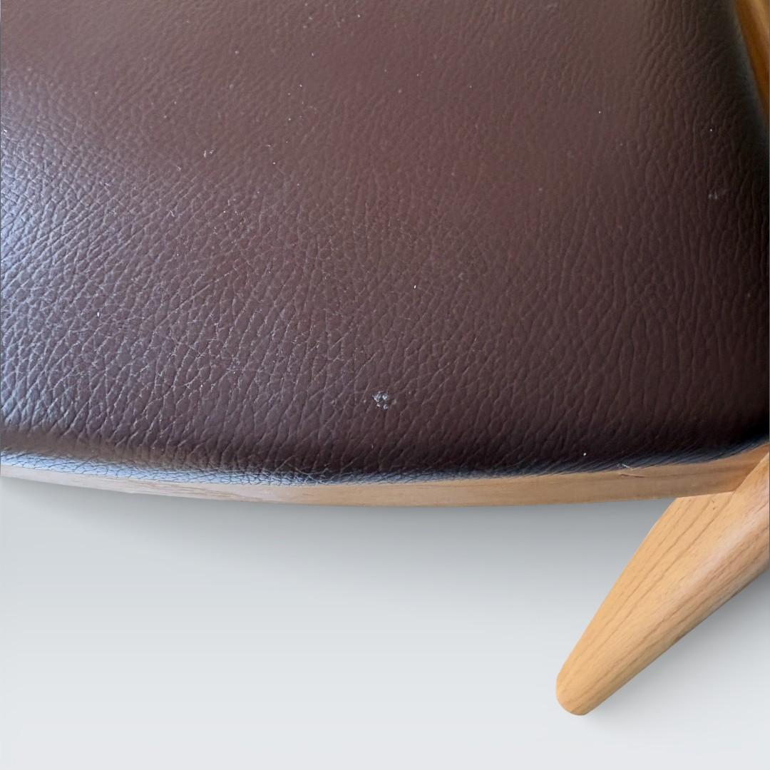 【最終価格】浜本工芸 ダイニングチェア 肘付き オーク材 無垢 高級家具 ①