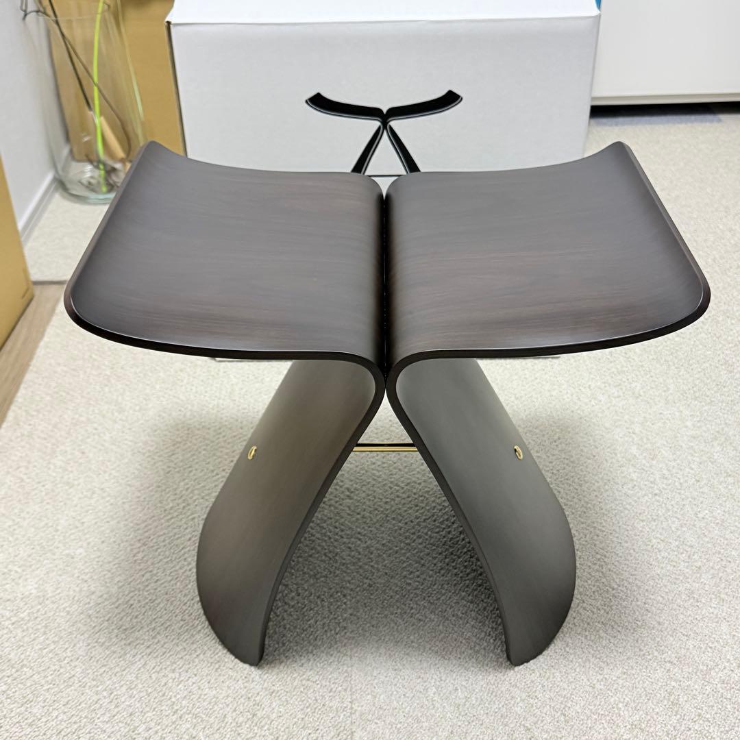 バタフライスツール S-0521RW-ST ローズウッド板目（ST色）天童木工製