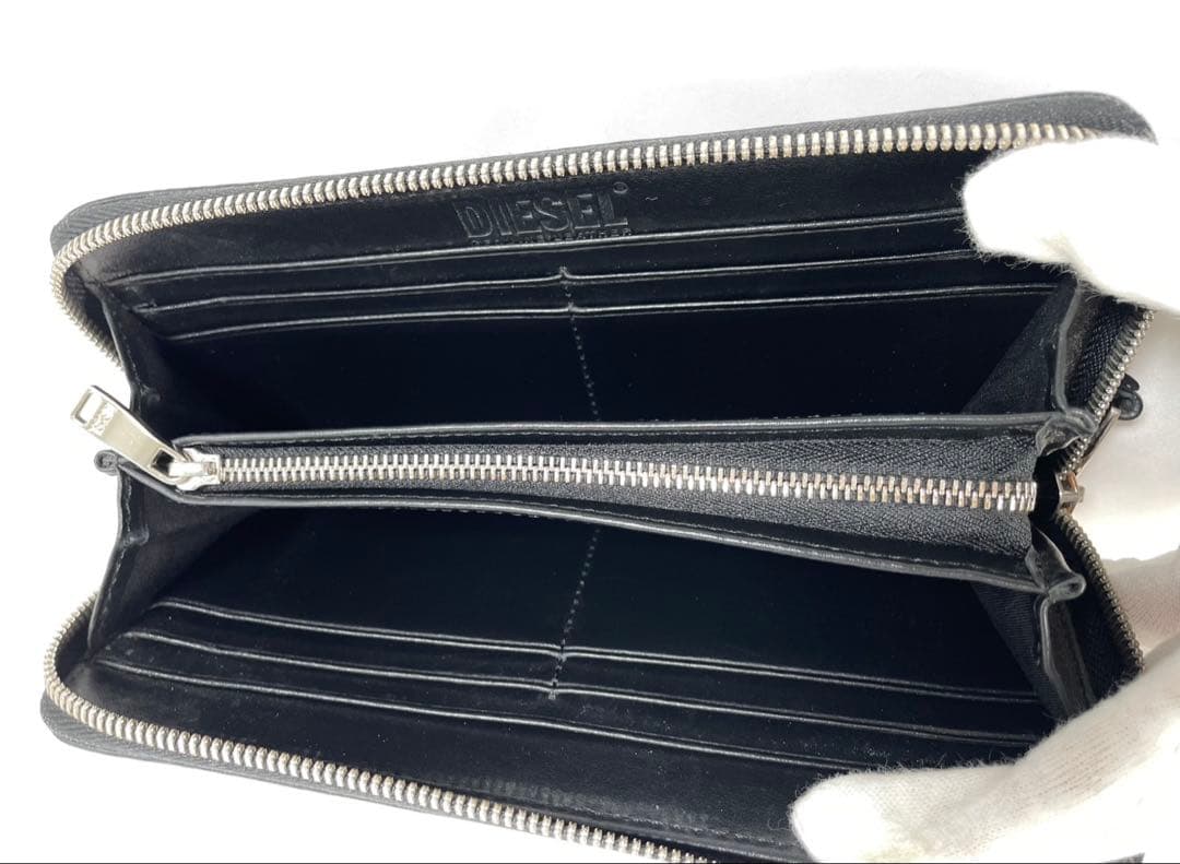 人気 DIESEL ディーゼル 長財布 ラウンドファスナー ロングウォレット