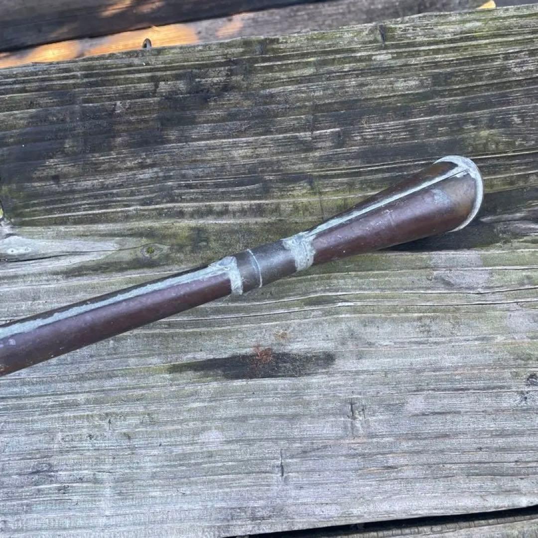 根岸産業 銅製・竿長如雨露(じょうろ )2号 盆栽専用【昭和レトロ】ガーデニング