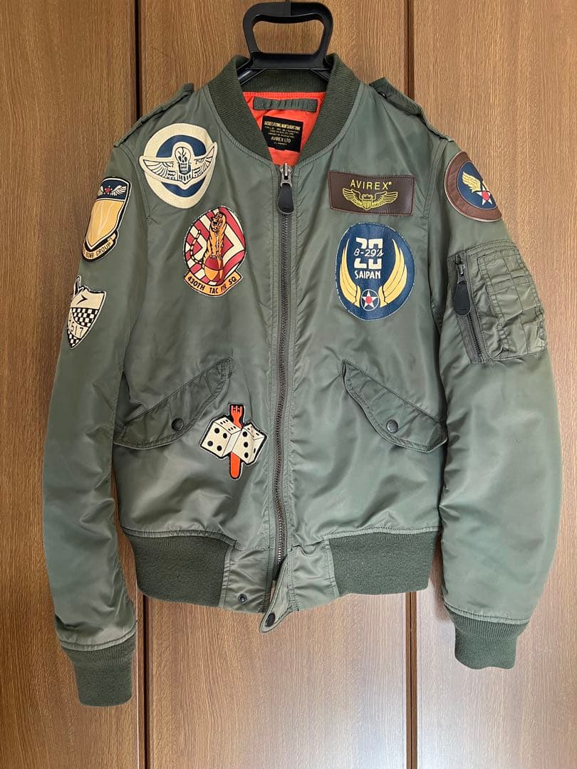 AVIREX L-2B トップガン フライトジャケット オリーブグリーン　L