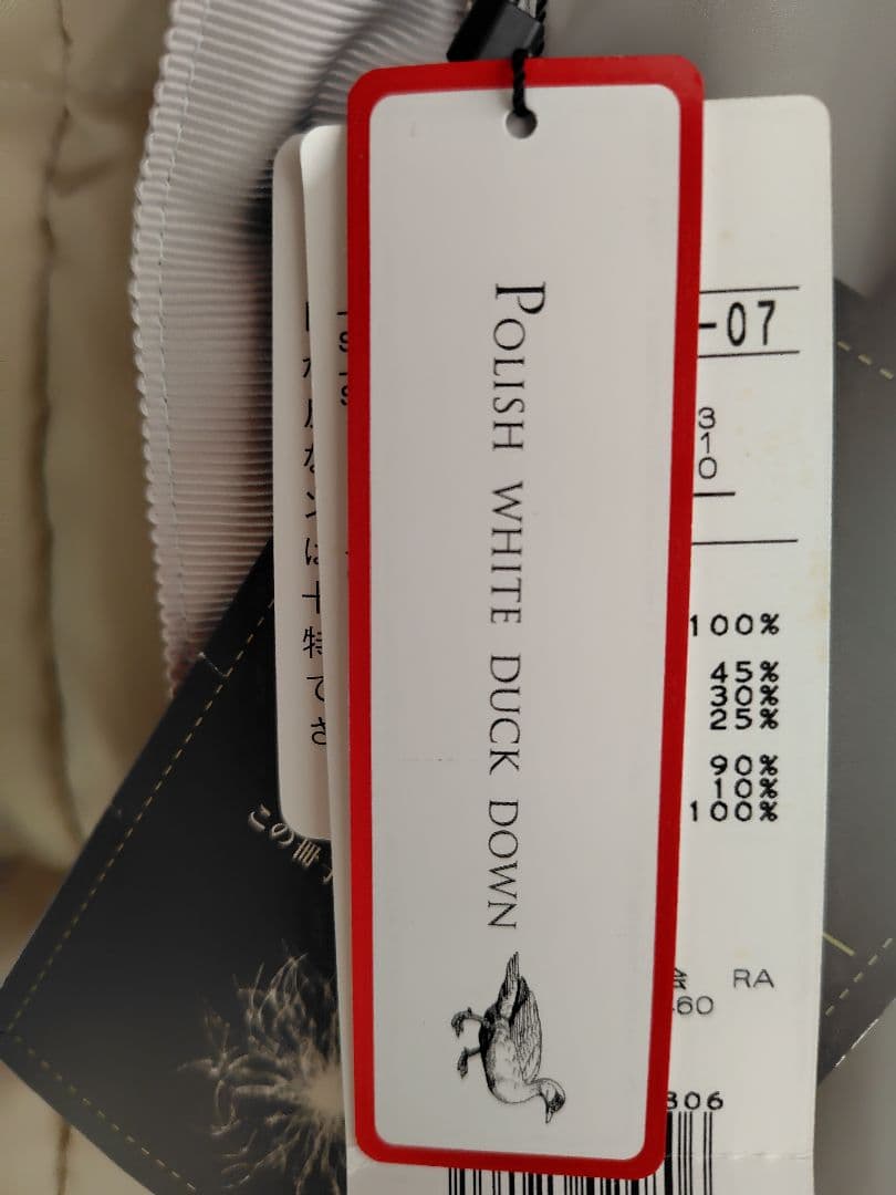 TRANS WORK　 フード付きダウン 38サイズM 新品タグ付き