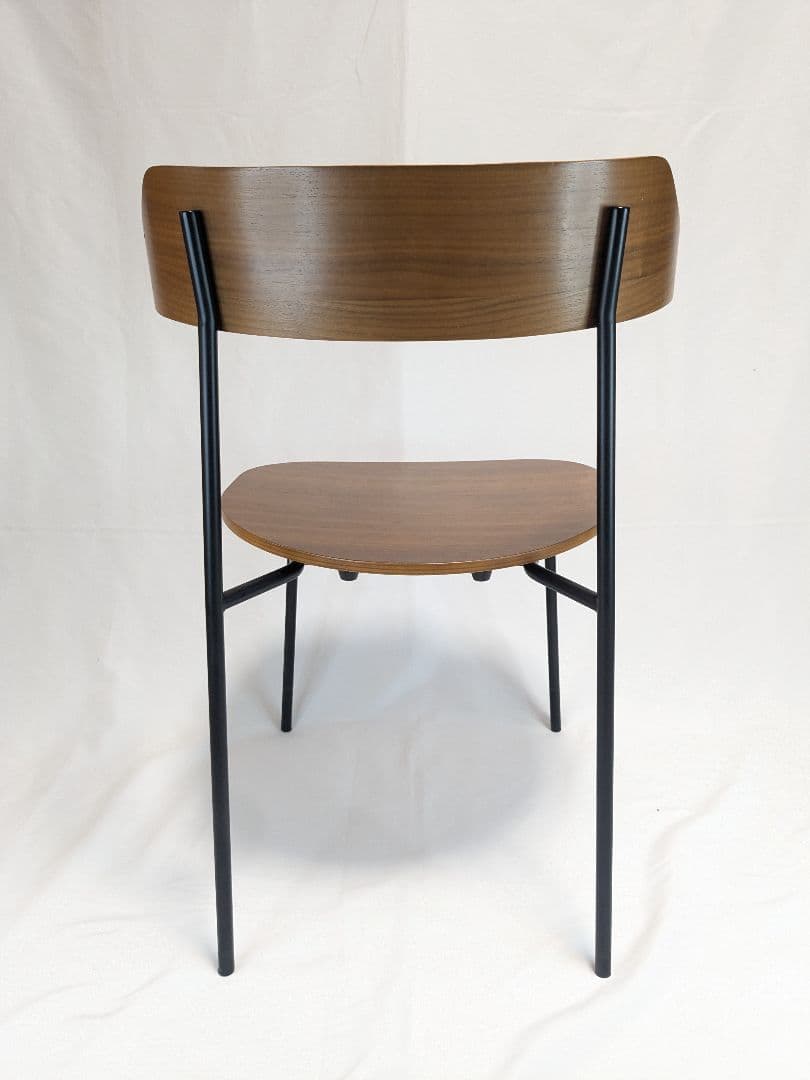 美品 関家具 KAPELL カペル オーク 板座 アイアン　ダイニングチェア