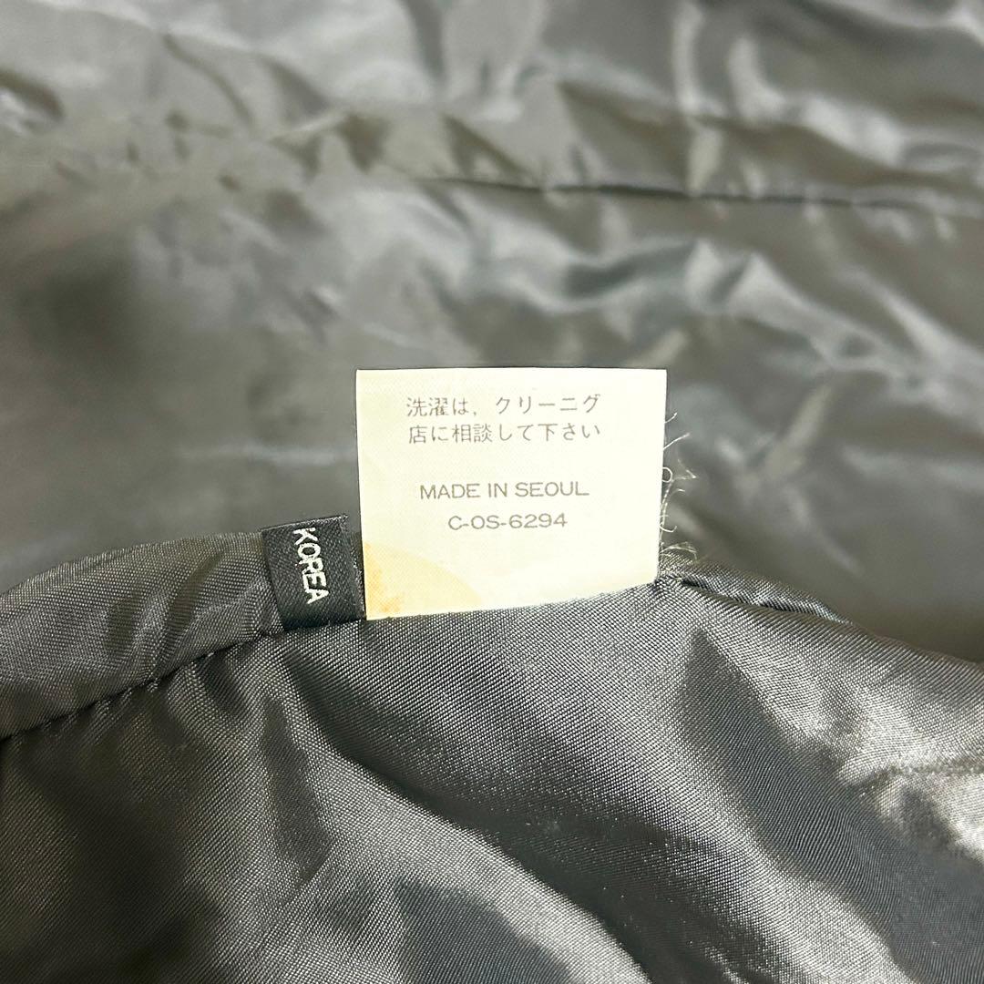 希少✨超ロング丈 レザー ダブルトレンチコート ロング 牛革 本革 ブラック