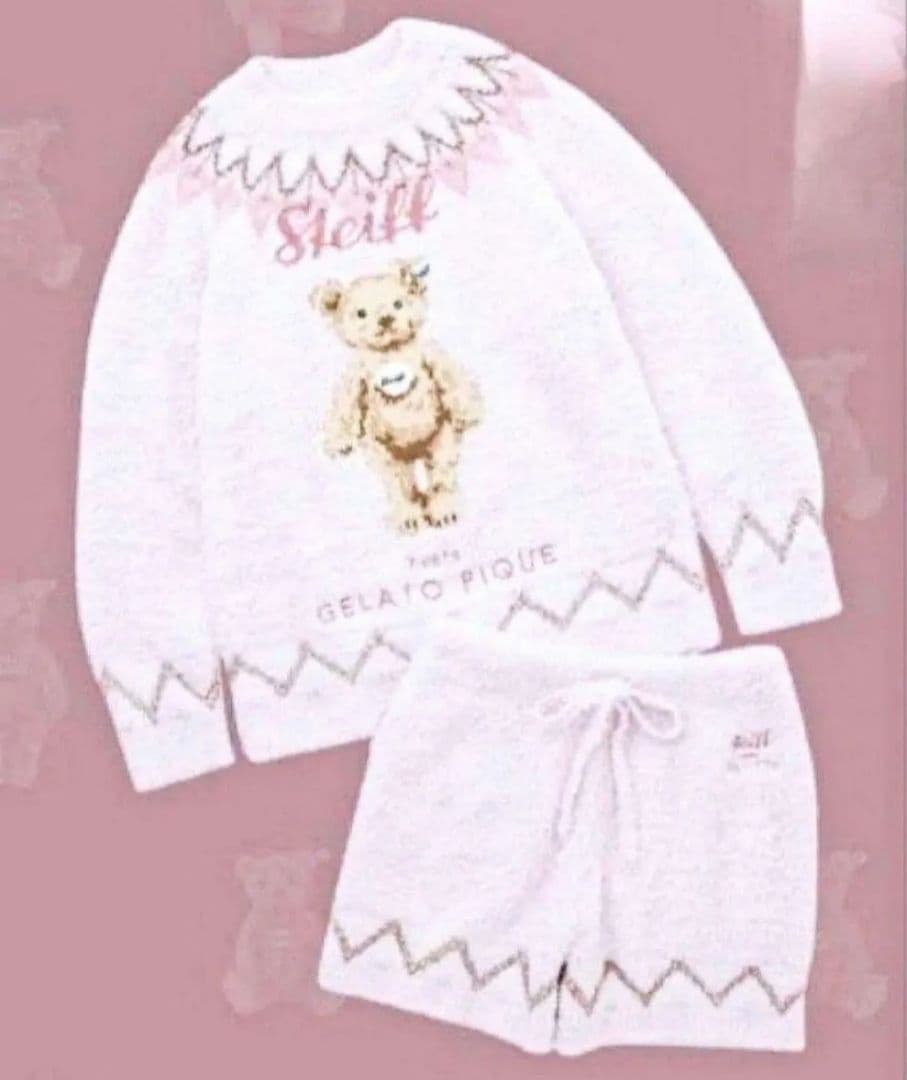 【販路限定】【Steiff】ジェラートピケ　セットアップ　ラッピング袋+紙袋