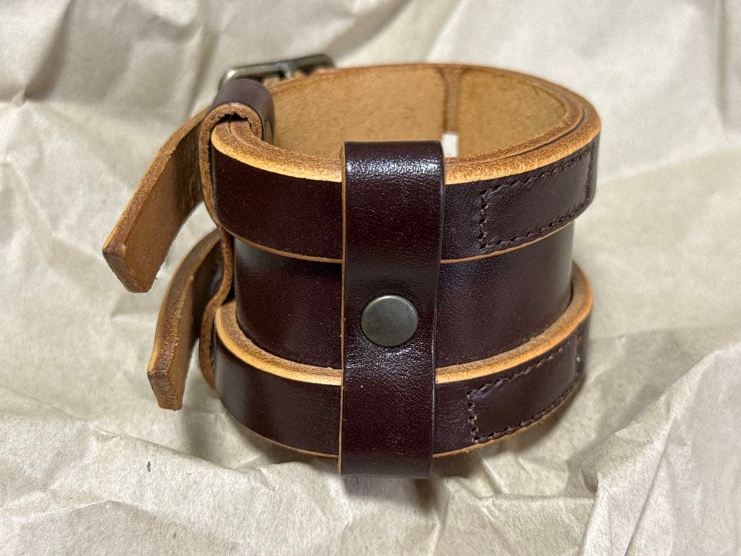 beauty:beast ビューティビースト ダークブラウン レザーブレスレット