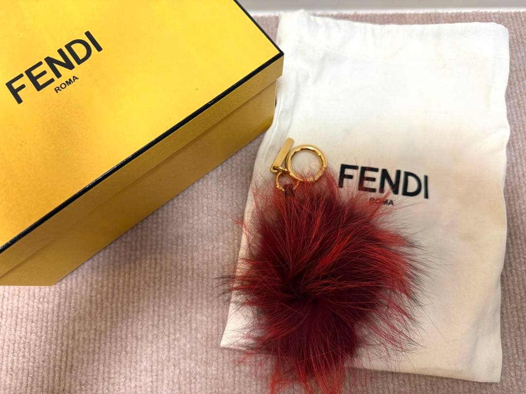 超美品 FENDI フェンディ モンスター ファー バッグチャーム キーホルダー