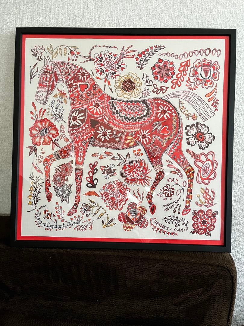 フレーム付き エルメス　額装　インテリア