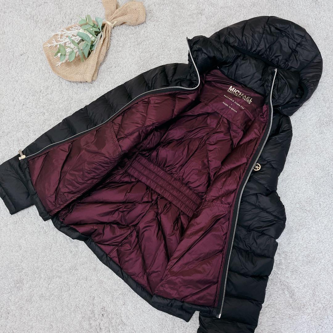 A3347【マイケルコース】✨値下げ中✨ブラック キルティング ダウンジャケット